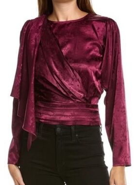 Ronny Kobo Monet Top In Purple Size S NWT'S